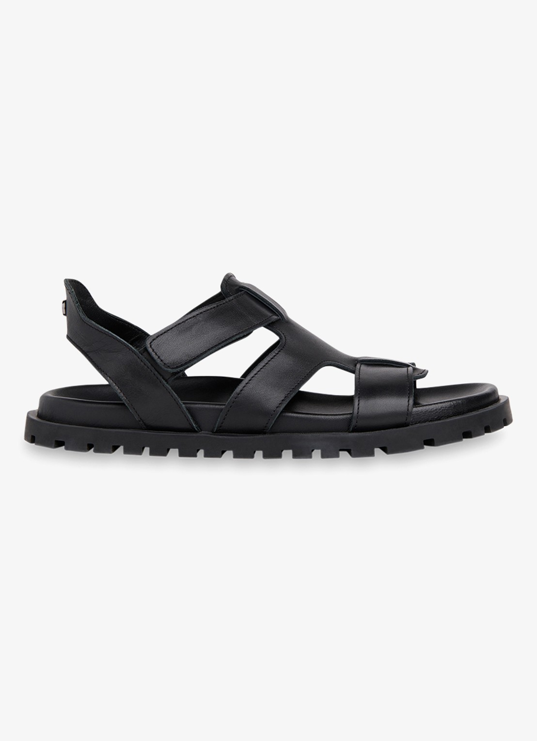 Whistles Freya slipper van leer - voorkant zwart