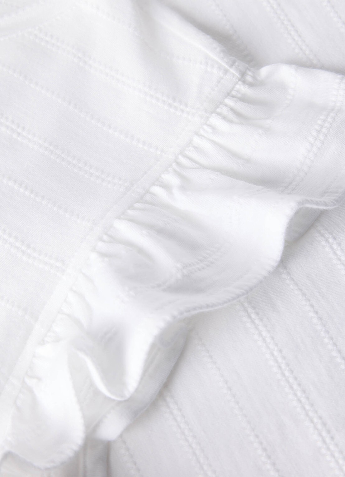 Whistles Frill top met broderie  - detail 6 wit
