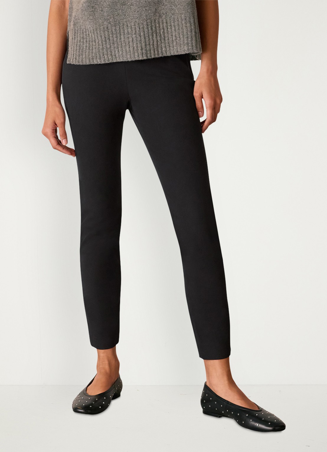 Whistles High waist skinny fit broek met stretch - detail 3 zwart