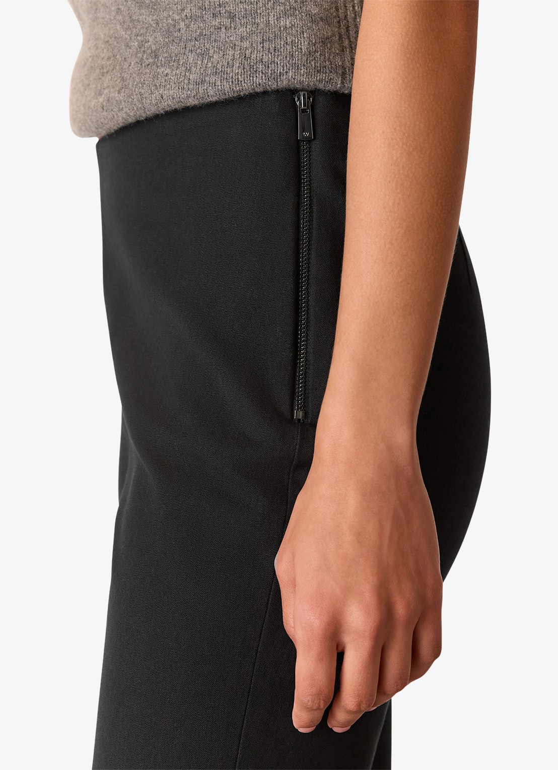 Whistles High waist skinny fit broek met stretch - detail 4 zwart