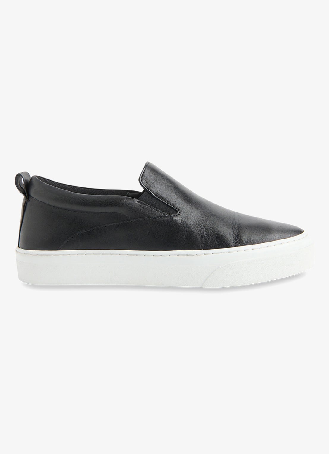 Whistles Kinsley sneaker van schapenleer - voorkant 3 zwart