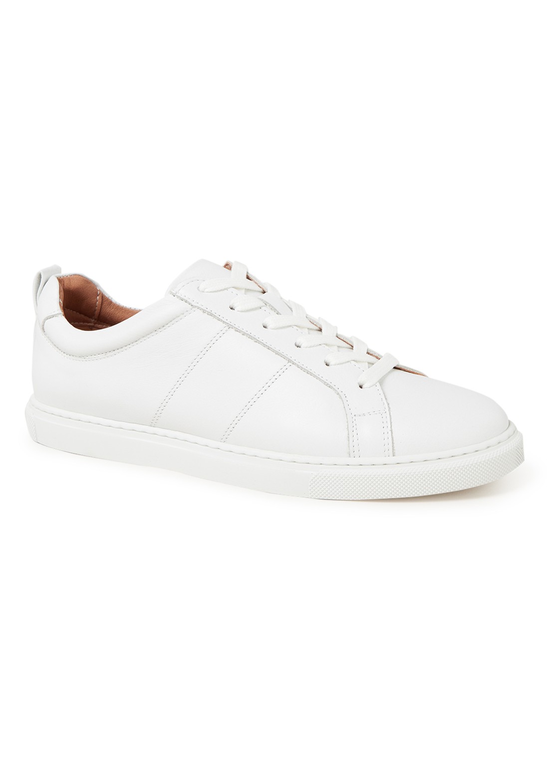 Whistles Koki sneaker van leer - voorkant wit