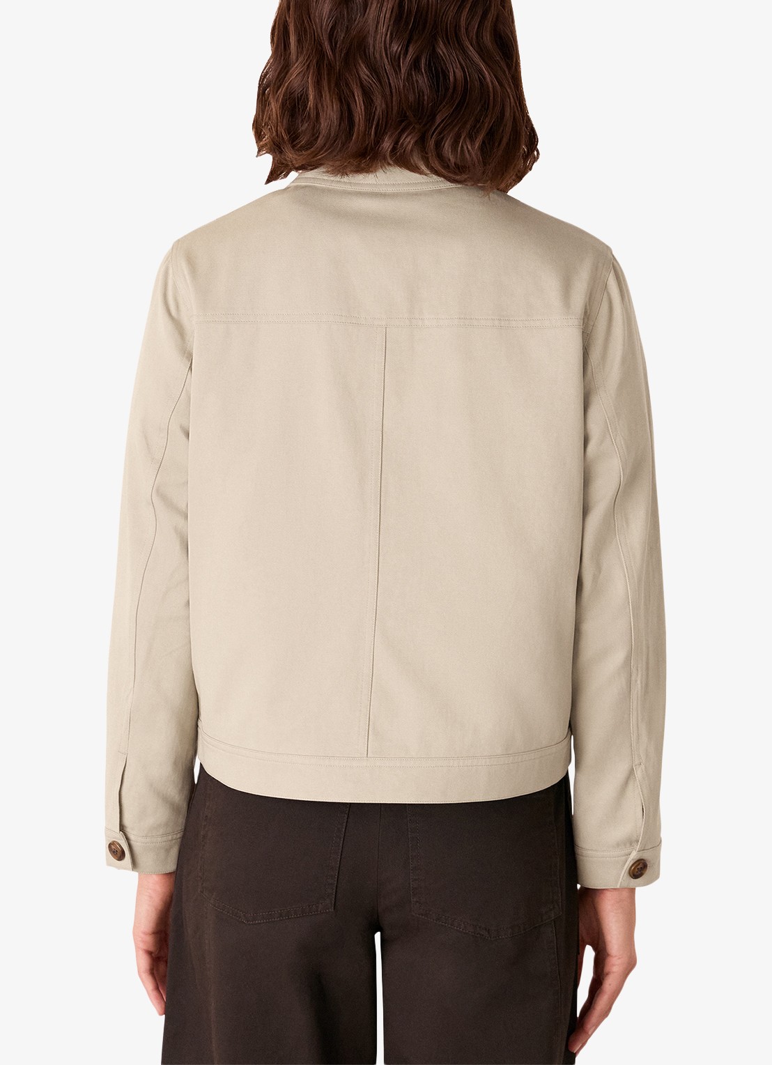 Whistles Mia jack met steekzakken - achterkant 3 taupe