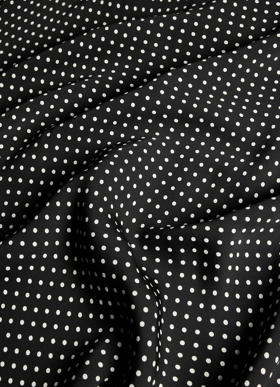Whistles Midi A-lijn rok met stippenprint - detail 6 zwart