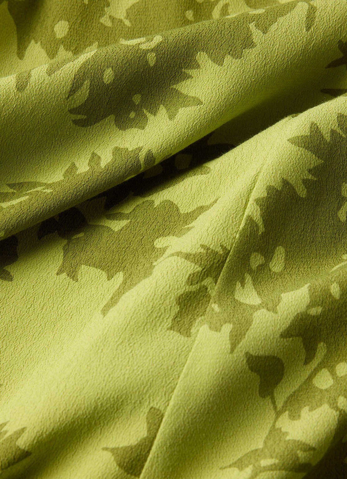 Whistles Midi jurk met print en plooien - detail 6 groen