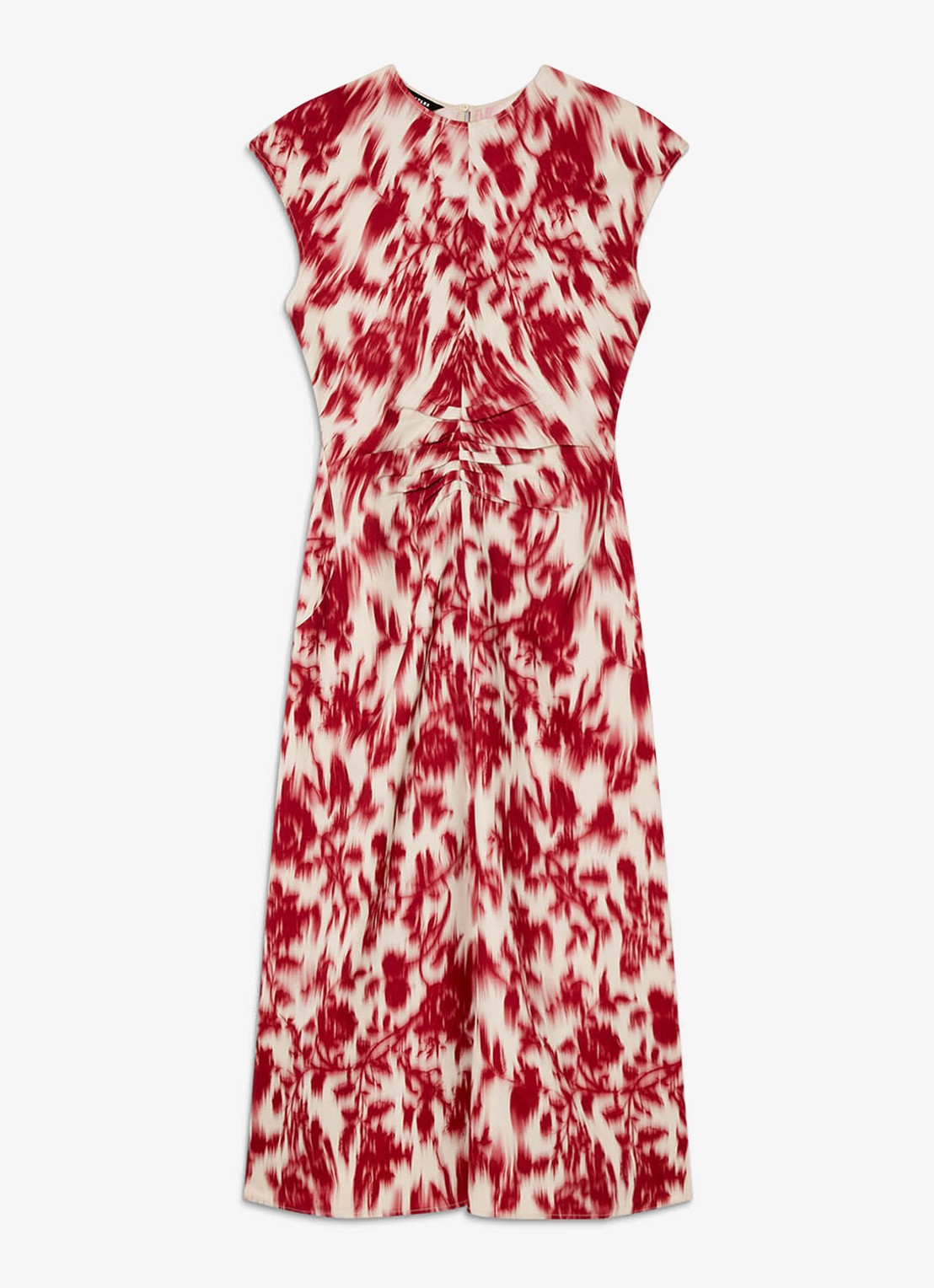 Whistles Midi jurk met  print - voorkant 4 rood