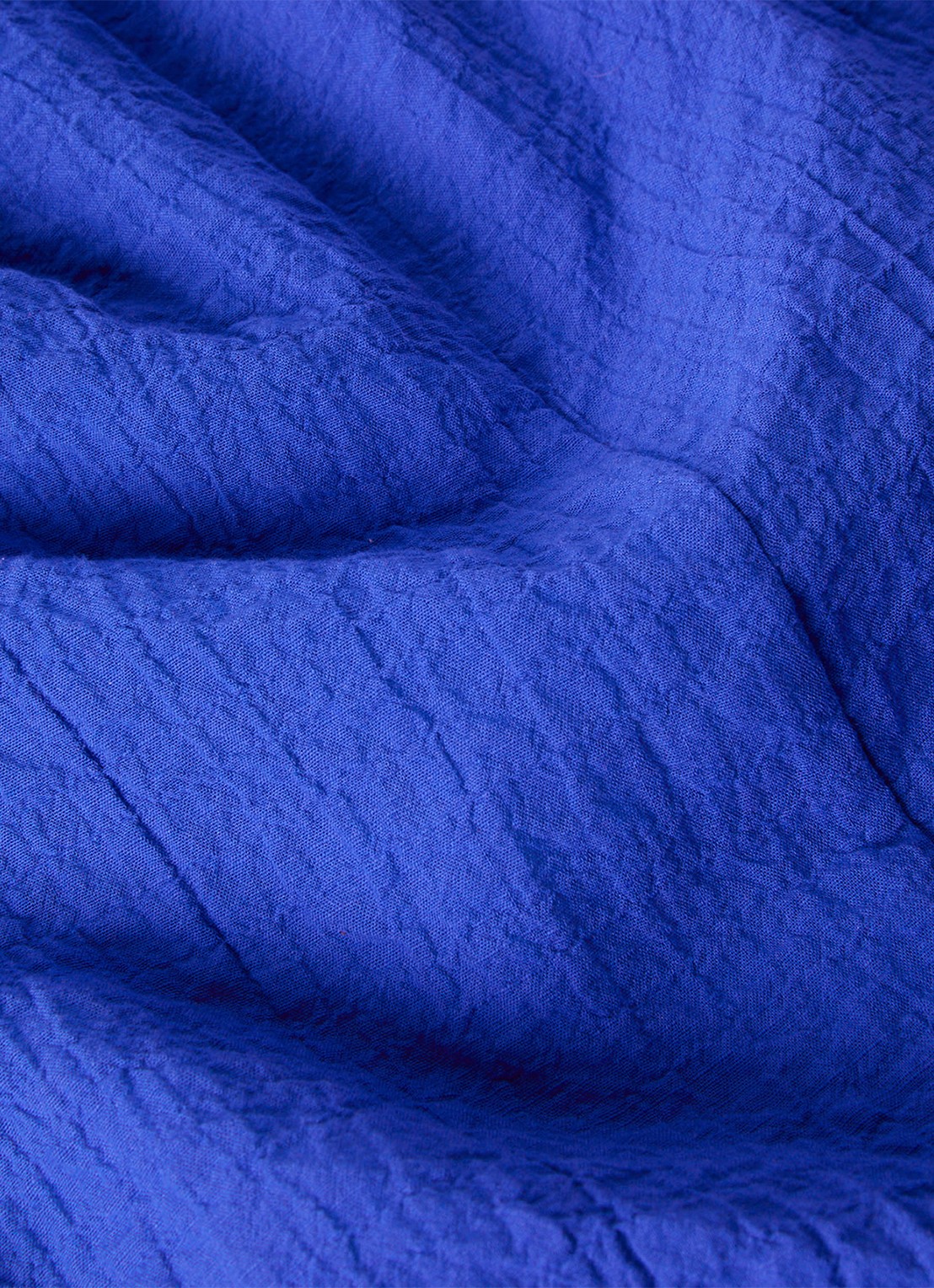 Whistles Midi jurk met V-hals en structuur - detail 5 blauw