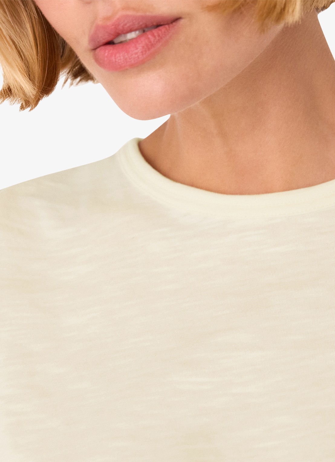 Whistles Posie T-shirt met gemêleerd dessin - detail 4 creme