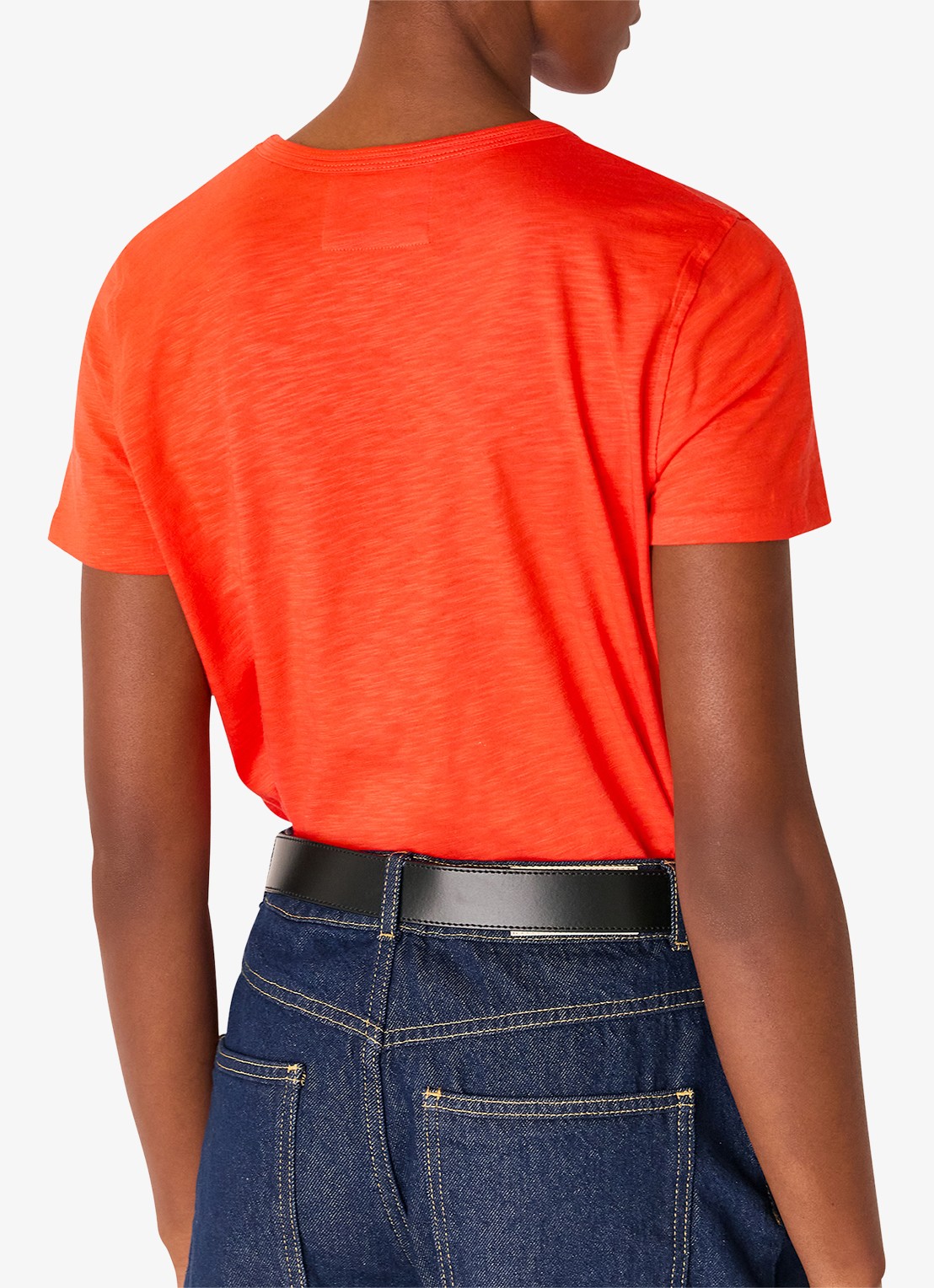 Whistles Posie T-shirt met stretch - achterkant 3 steenrood
