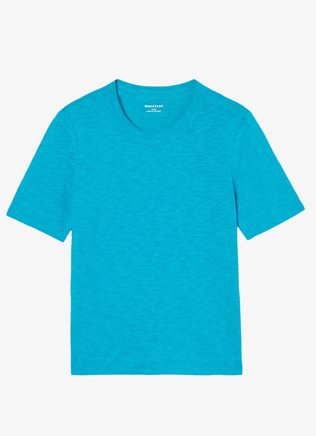 Whistles Rosa T-shirt met gemêleerd dessin - voorkant turquoise