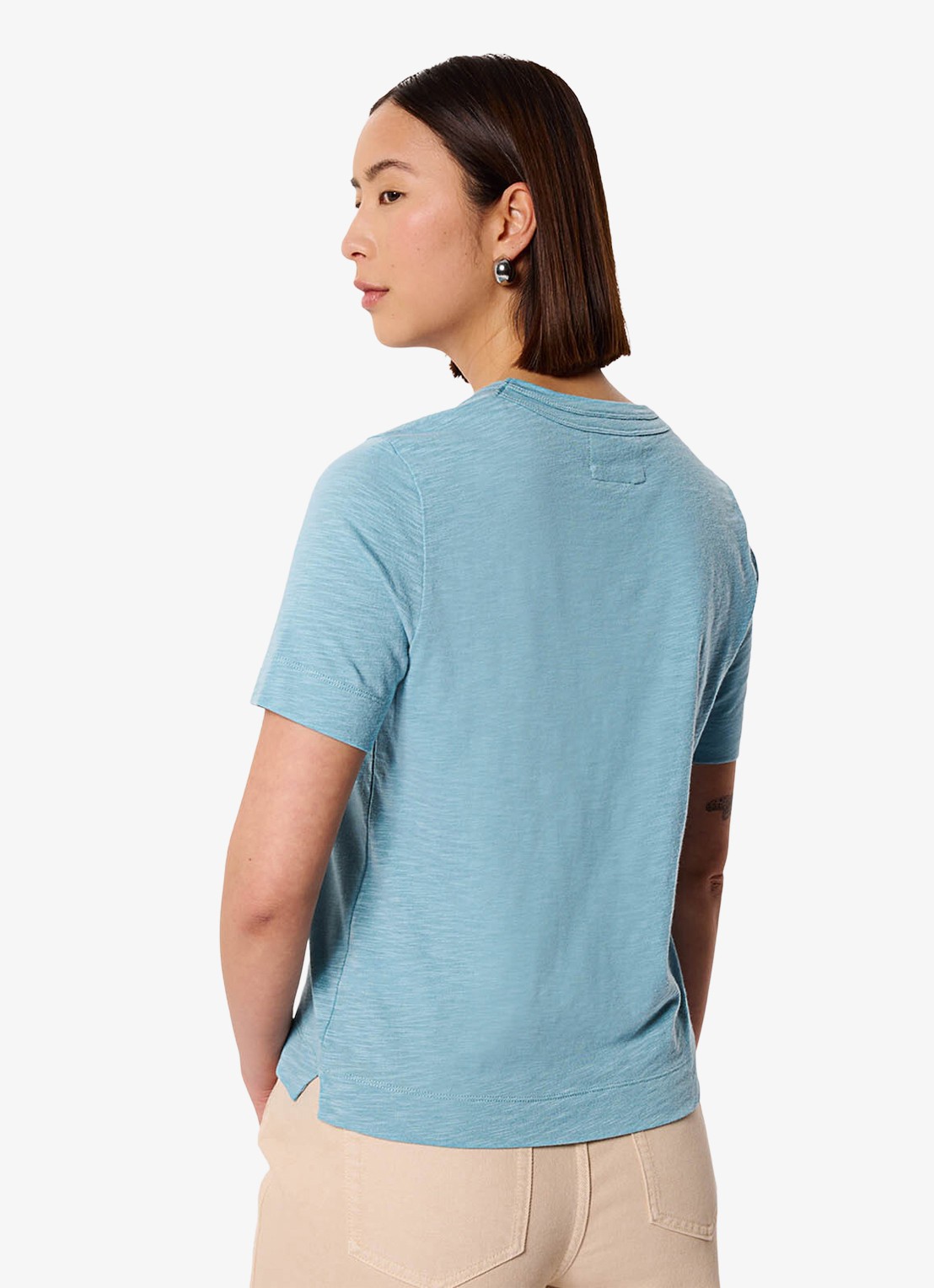 Whistles Rosa T-shirt met ronde hals - achterkant 3 blauw