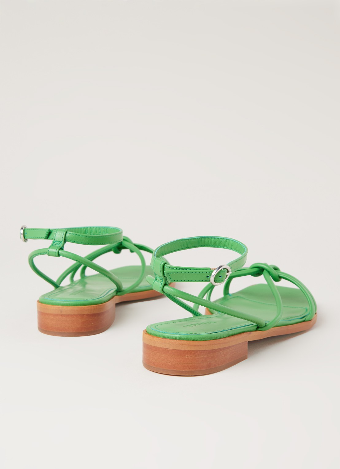 Whistles Roya sandaal van leer - detail 2 groen