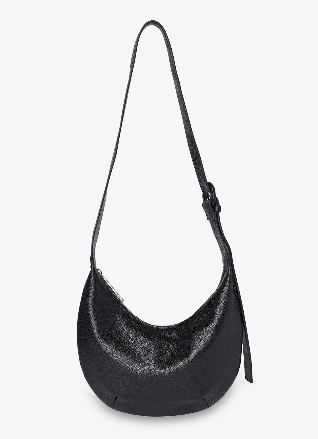 Whistles Small Sia crossbodytas van leer - achterkant 3 zwart