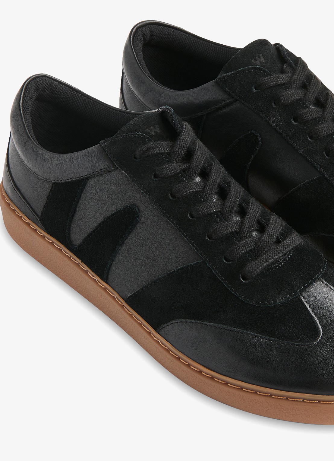 Whistles Sneaker van suède - detail 2 zwart