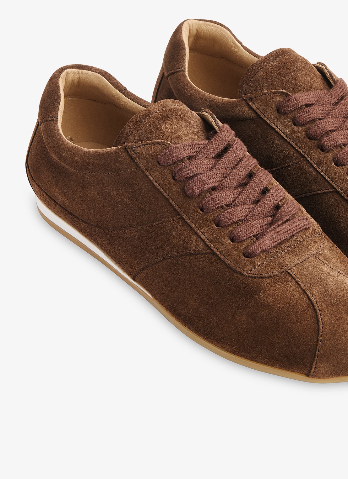 Whistles Sneaker van suède  - detail 2 bruin