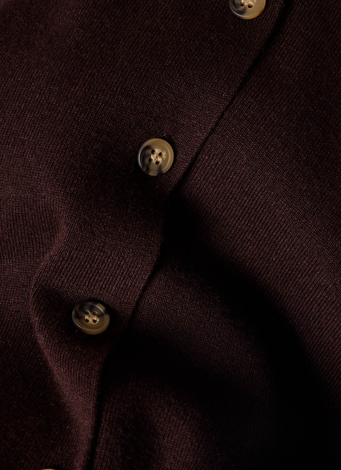 Whistles Spencer met V-hals - detail 3 bruin