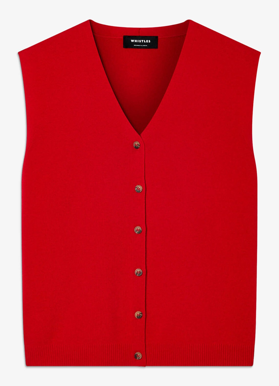 Whistles Spencer met V-hals - voorkant 2 rood