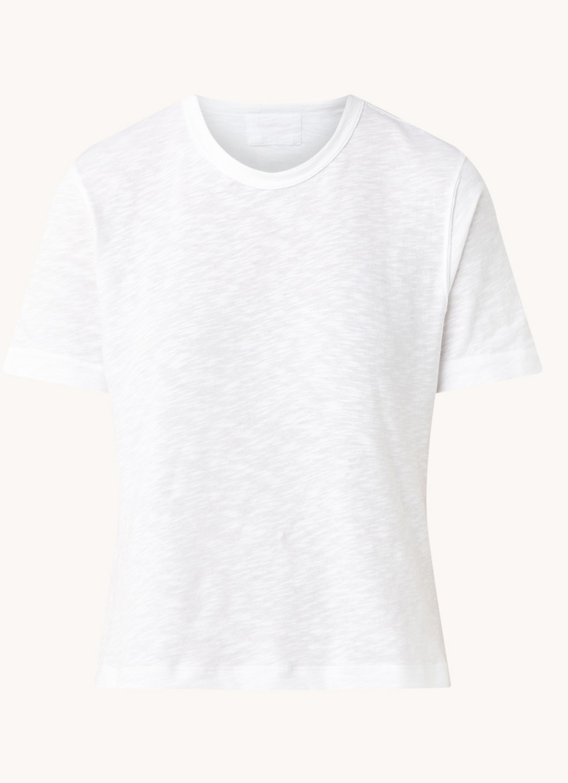 Whistles T-shirt in mêlée - voorkant wit