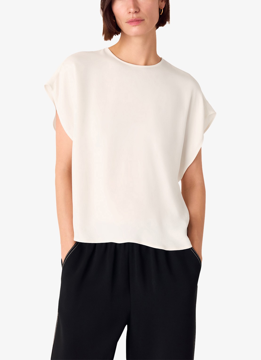 Whistles Top met vlindermouw - detail 3 ivoor