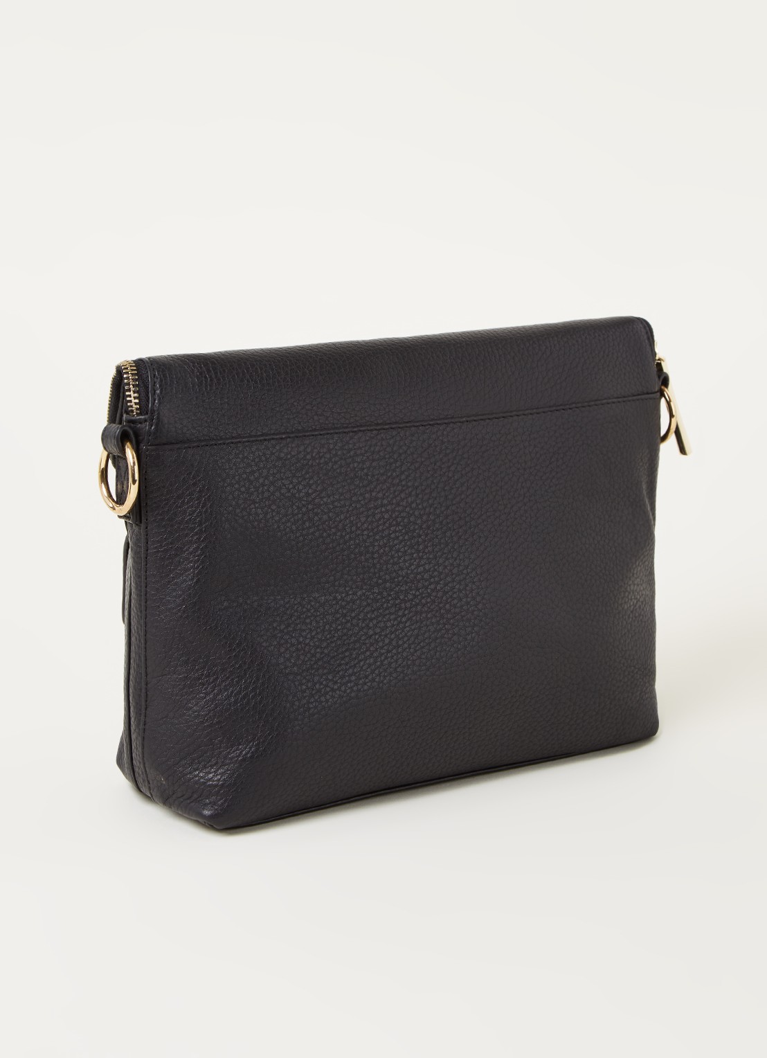 Whistles Vida crossbodytas van leer - achterkant zwart