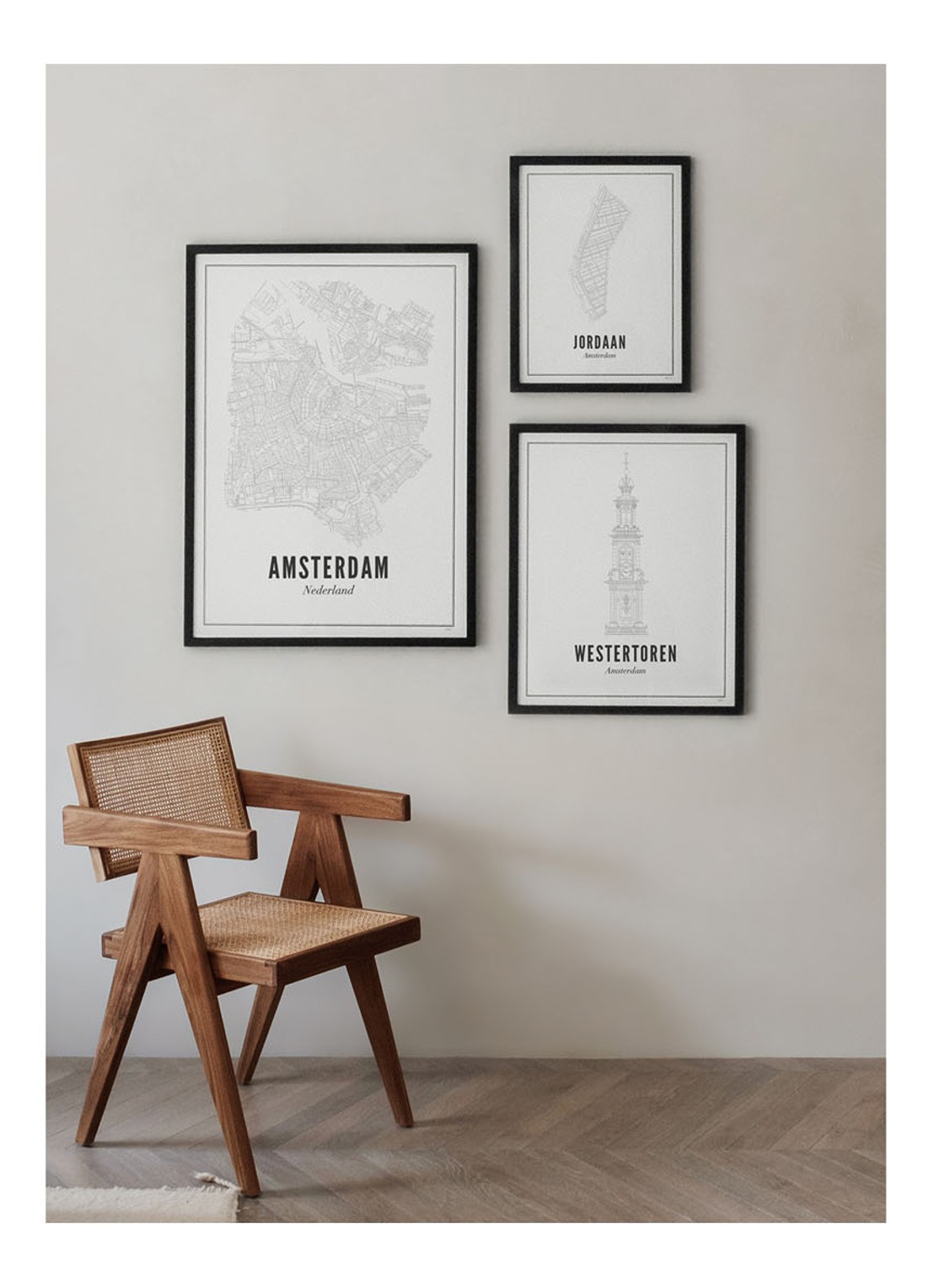 WIJCK. Amsterdam Stad print - voorkant 2 wit