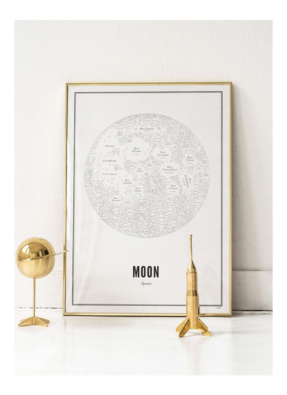 WIJCK. Moon print - voorkant 2 wit