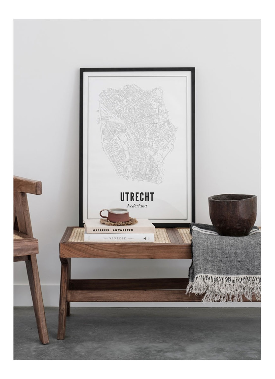 WIJCK. Utrecht Stad print - voorkant 4 wit