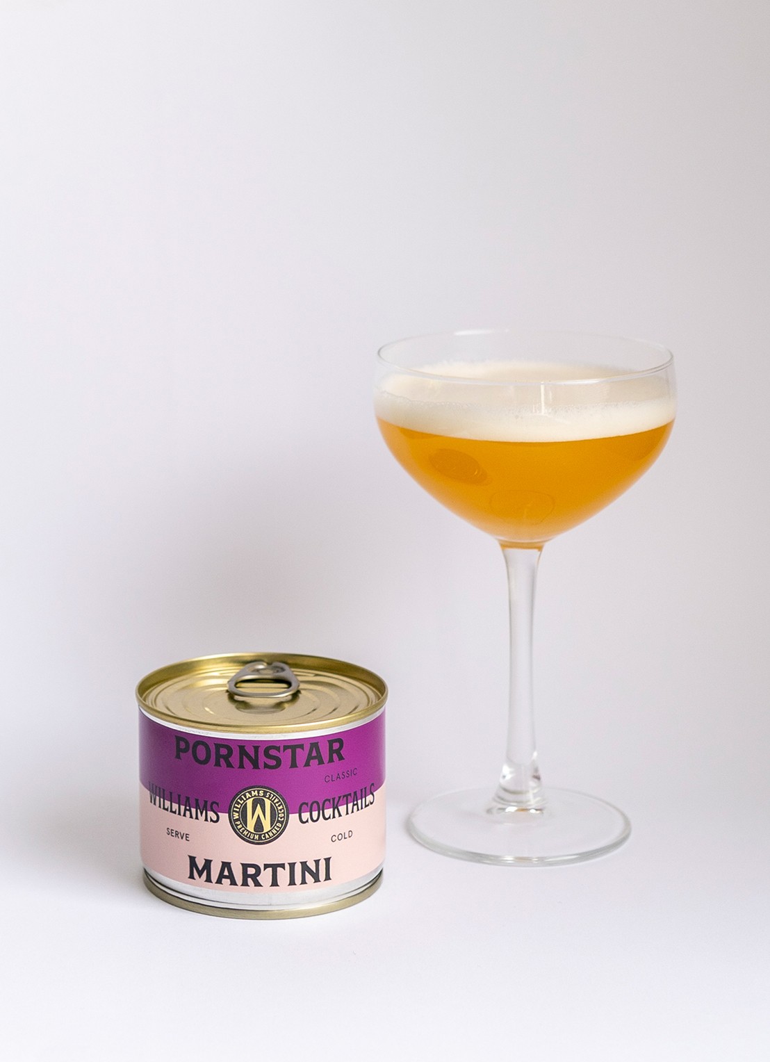 Williams Cocktails Pornstar Martini cocktail 130 ml - voorkant 2 paars