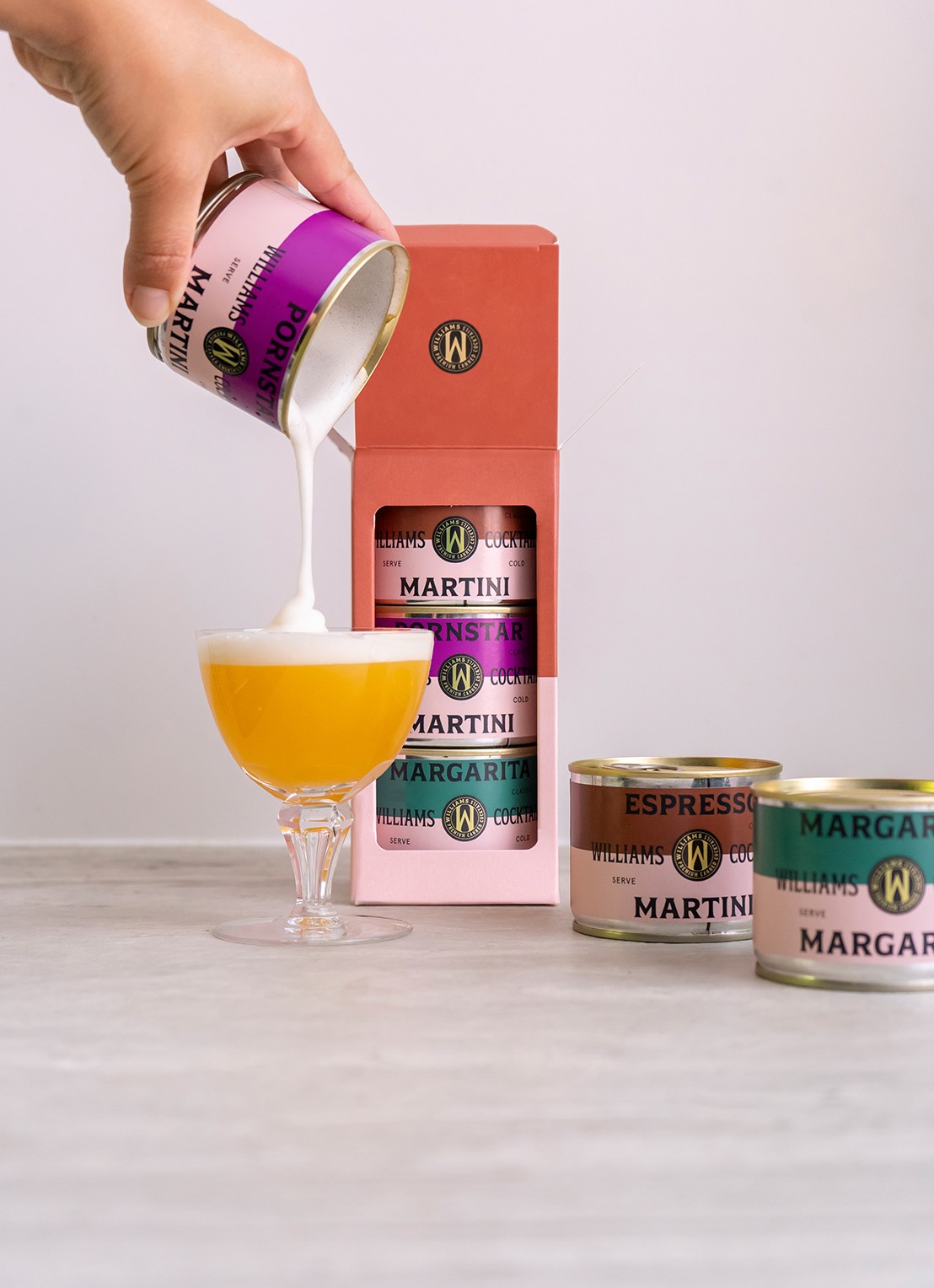 Williams Cocktails Williams Cocktail giftbox 3-pack - detail 3 roodbruin