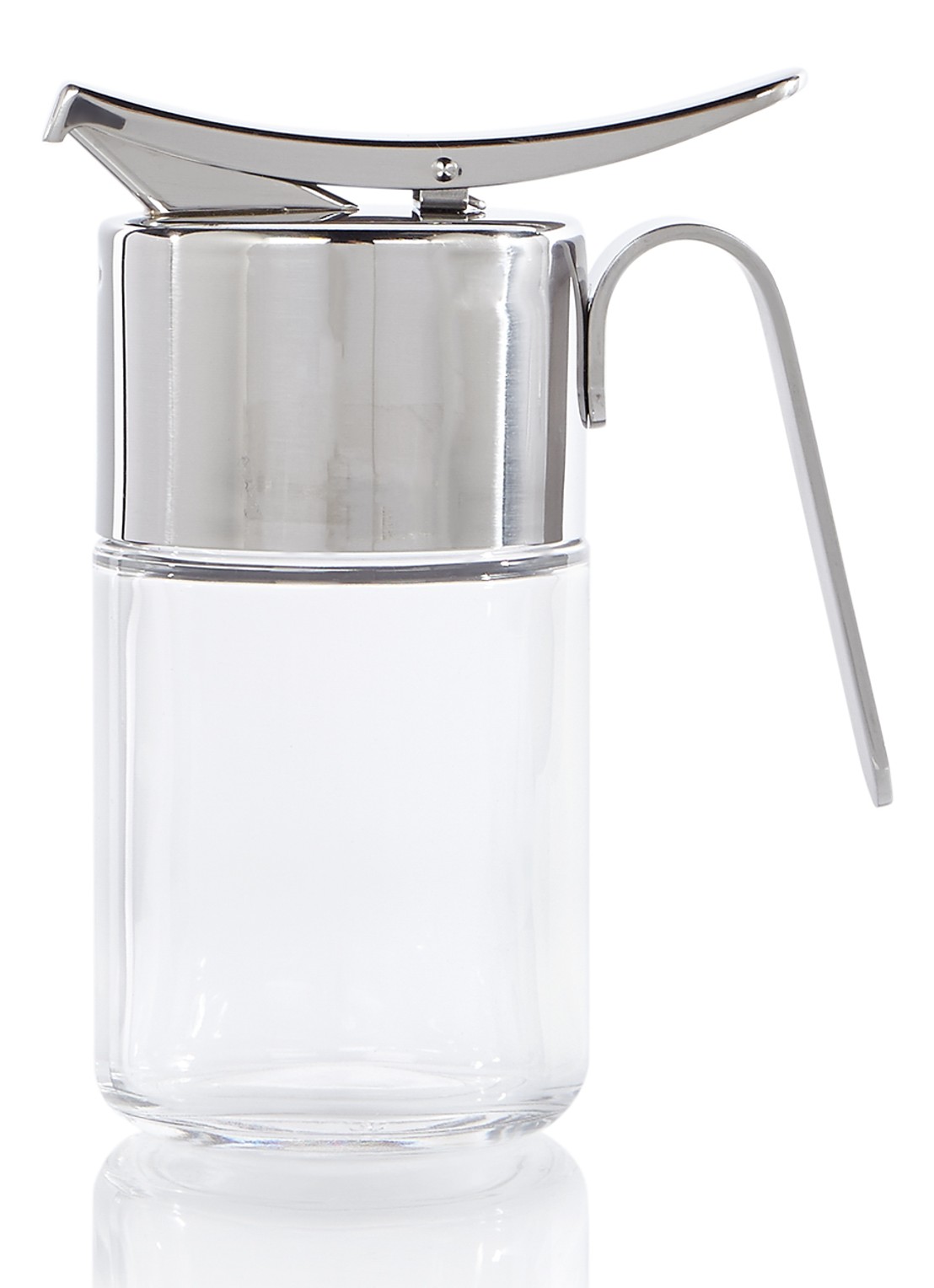WMF Barista siroop- en honing dispenser 240 ml - voorkant zilver
