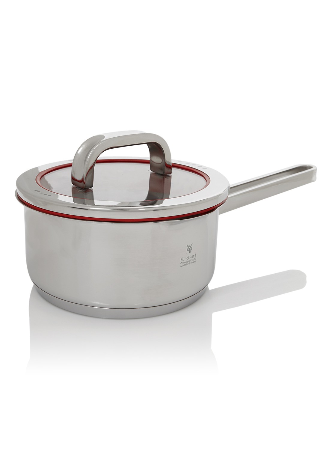 WMF Function 4 steelpan met deksel Ø16 cm - voorkant roestvrijstaal