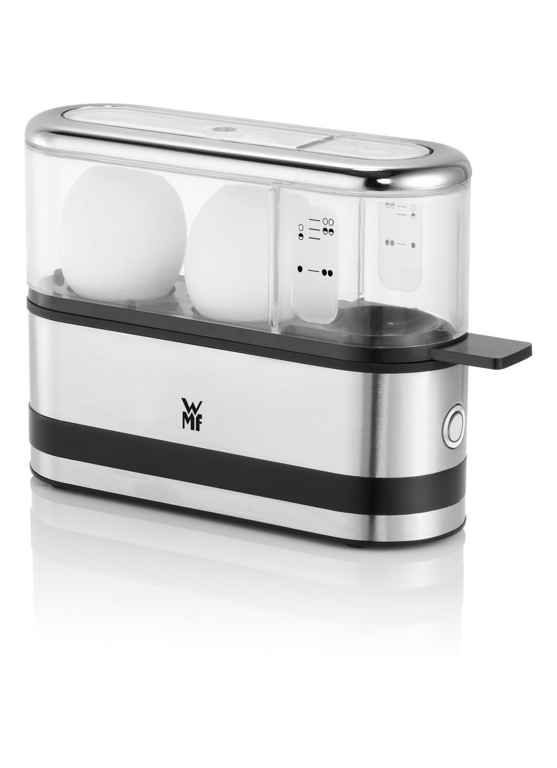 WMF KITCHENminis 2 Egg eierkoker  - voorkant 2 zilver