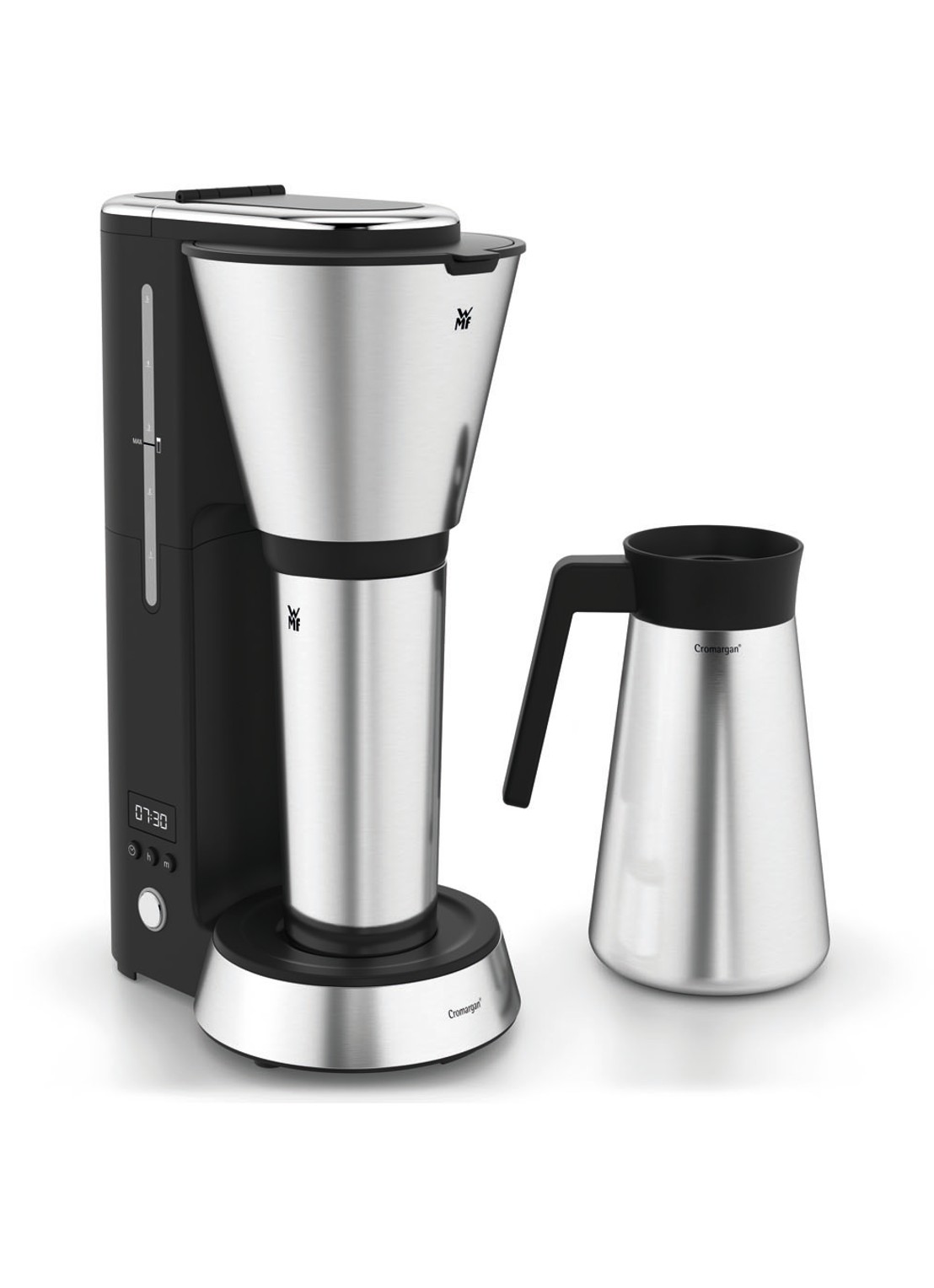 WMF KITCHENminis Aroma koffiezetapparaat met thermo beker 0412260011 - detail 3 roestvrijstaal