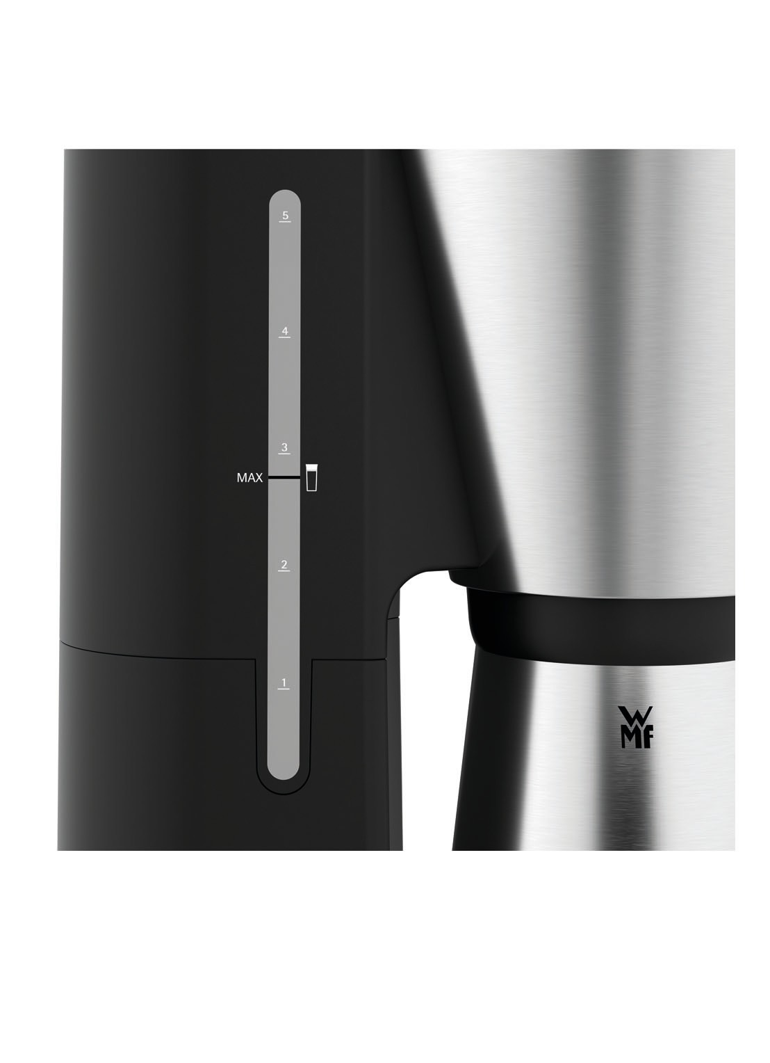 WMF KITCHENminis Aroma koffiezetapparaat met thermo beker 0412260011 - detail 5 roestvrijstaal