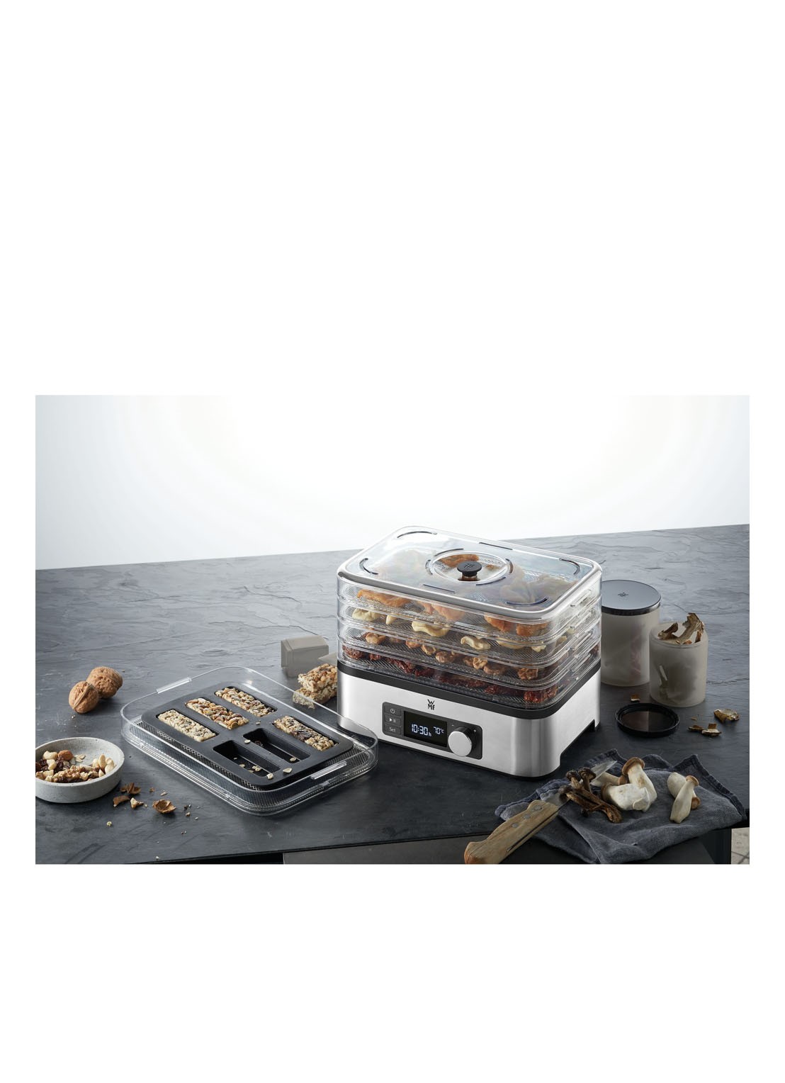 WMF KITCHENminis snack-to-go droogoven - detail 4 zilver