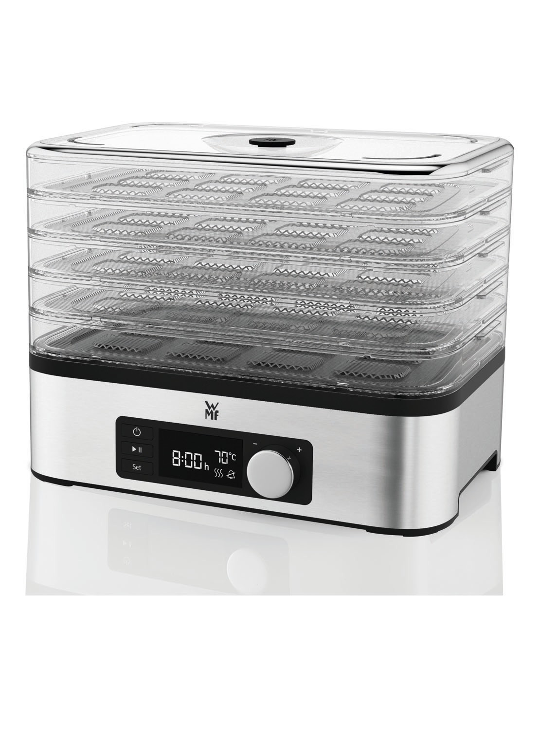 WMF KITCHENminis snack-to-go droogoven - voorkant 6 zilver