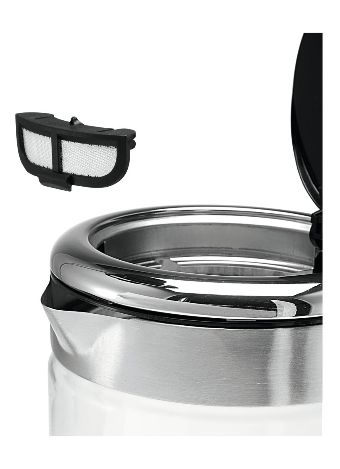 WMF KITCHENminis Vario 2-in-1 variabele waterkoker met theefilter 1 liter  - detail 3 transparant