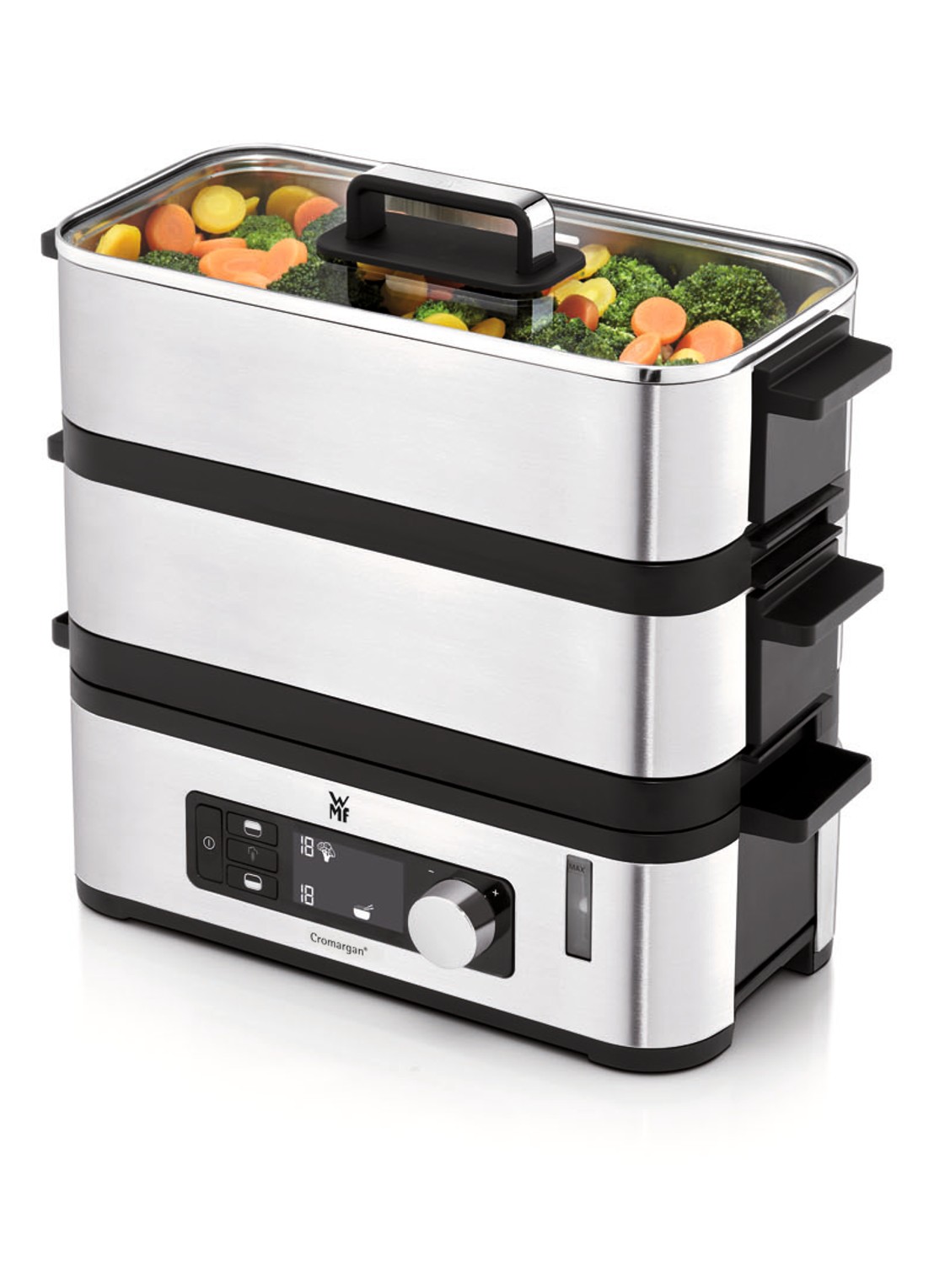 WMF KITCHENminis Vitalis E stoomkoker 415090011 - detail 4 roestvrijstaal