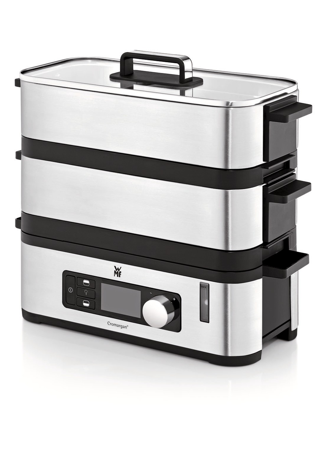 WMF KITCHENminis Vitalis E stoomkoker 415090011 - voorkant 6 roestvrijstaal