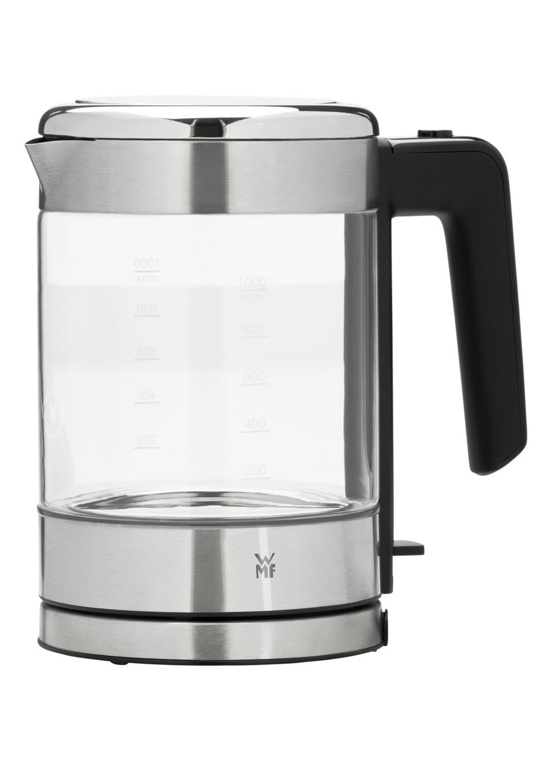 WMF KITCHENminis waterkoker 1 liter  - voorkant transparant