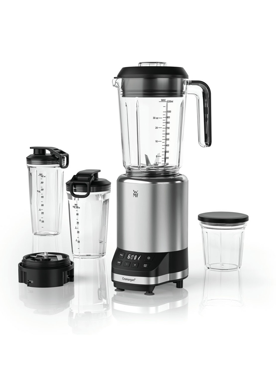 WMF KULT Pro blender 1,2 liter 0416530011 - voorkant zilver