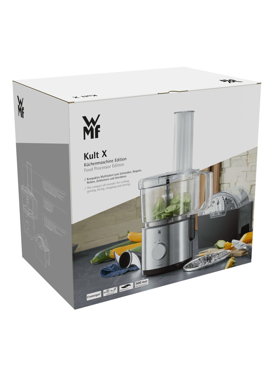 WMF Kult X hakmolen 2 liter 0416640011 - detail zilver