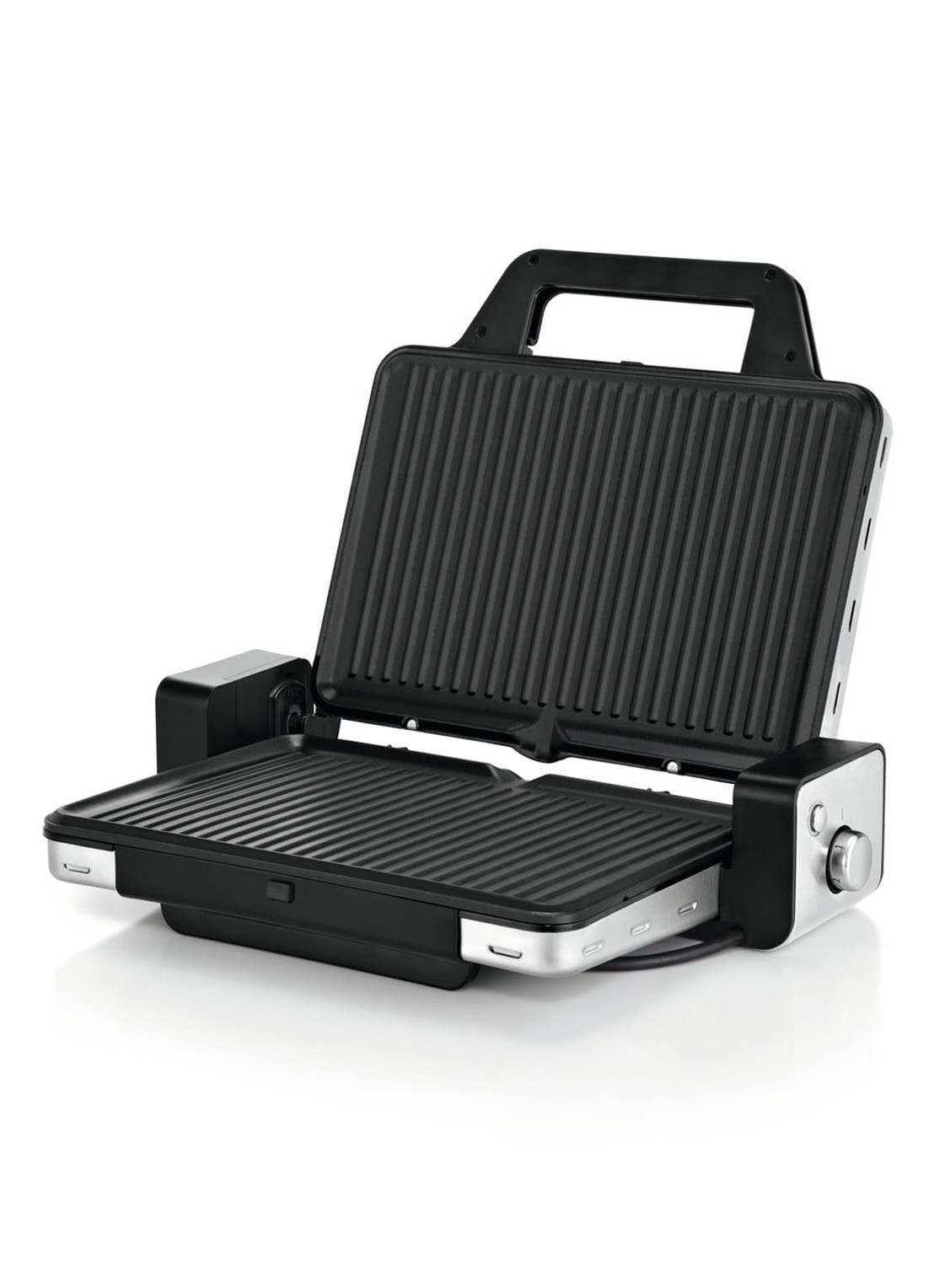 WMF LONO contactgrill + tafelgrill 2-in-1 - detail zilver