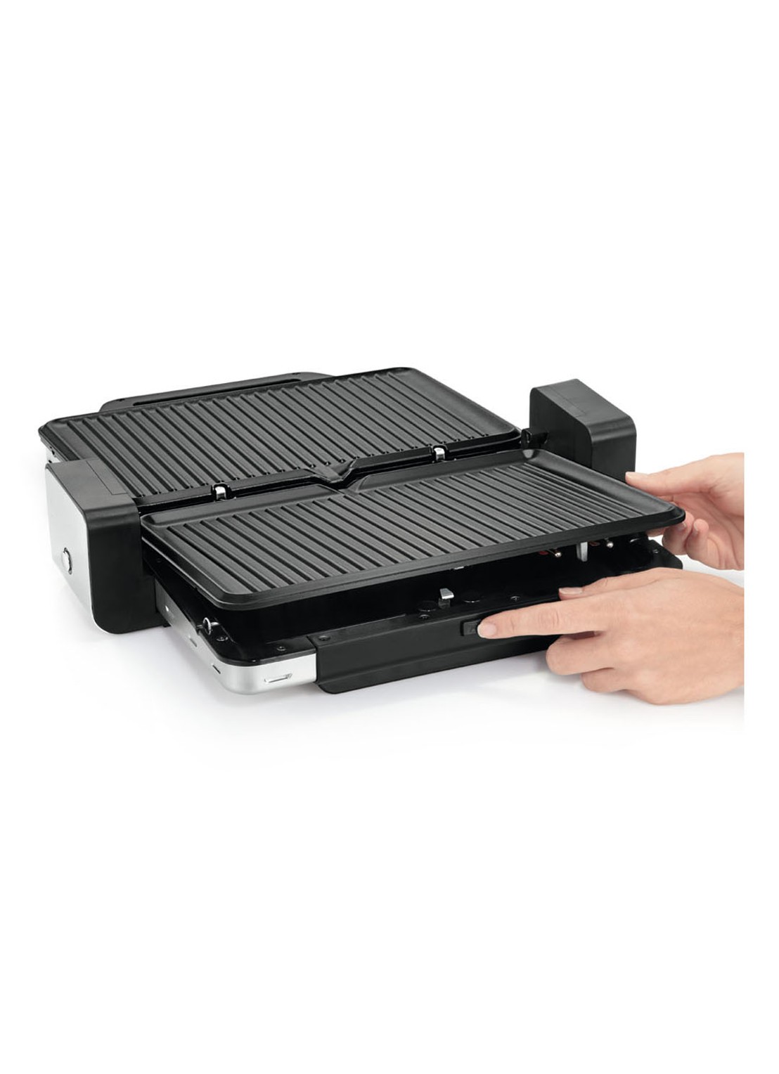WMF LONO contactgrill + tafelgrill 2-in-1 - detail 4 zilver