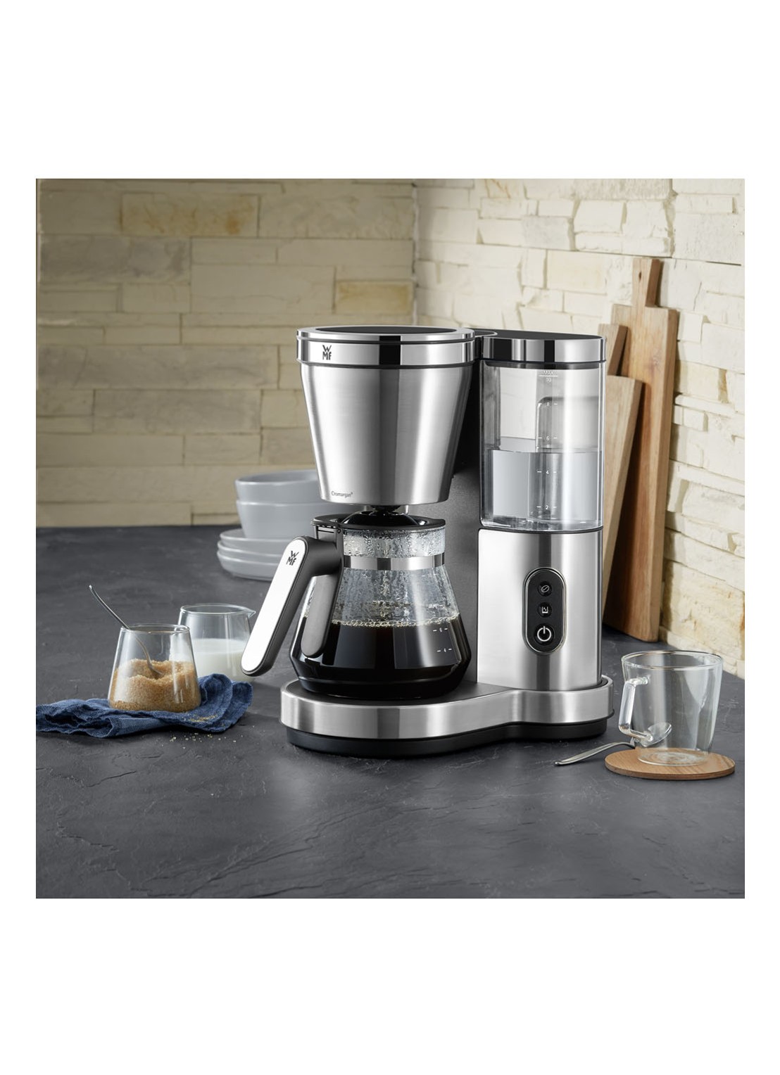 WMF Lono filter koffiezetapparaat 0412300011 - voorkant 7 zilver