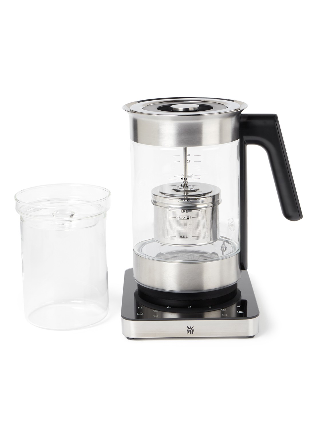 WMF Lumero Multifunctionele waterkoker 1,6 liter - voorkant transparant