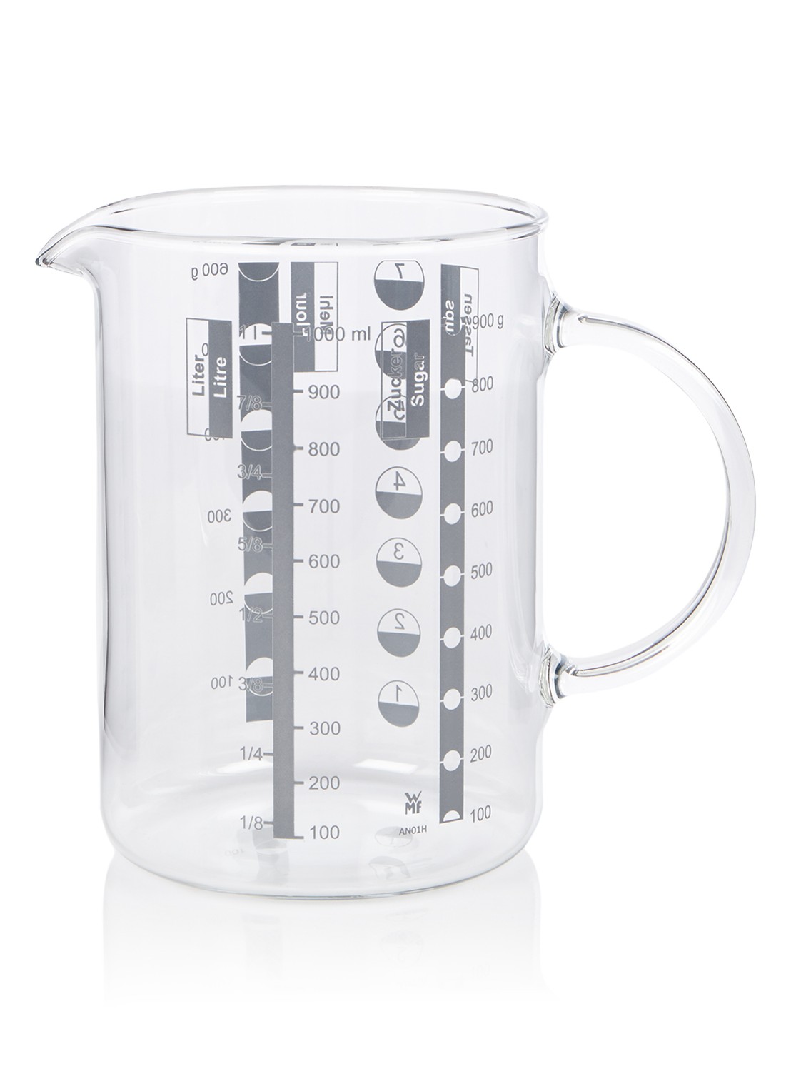 WMF Maatbeker 1 liter - voorkant transparant