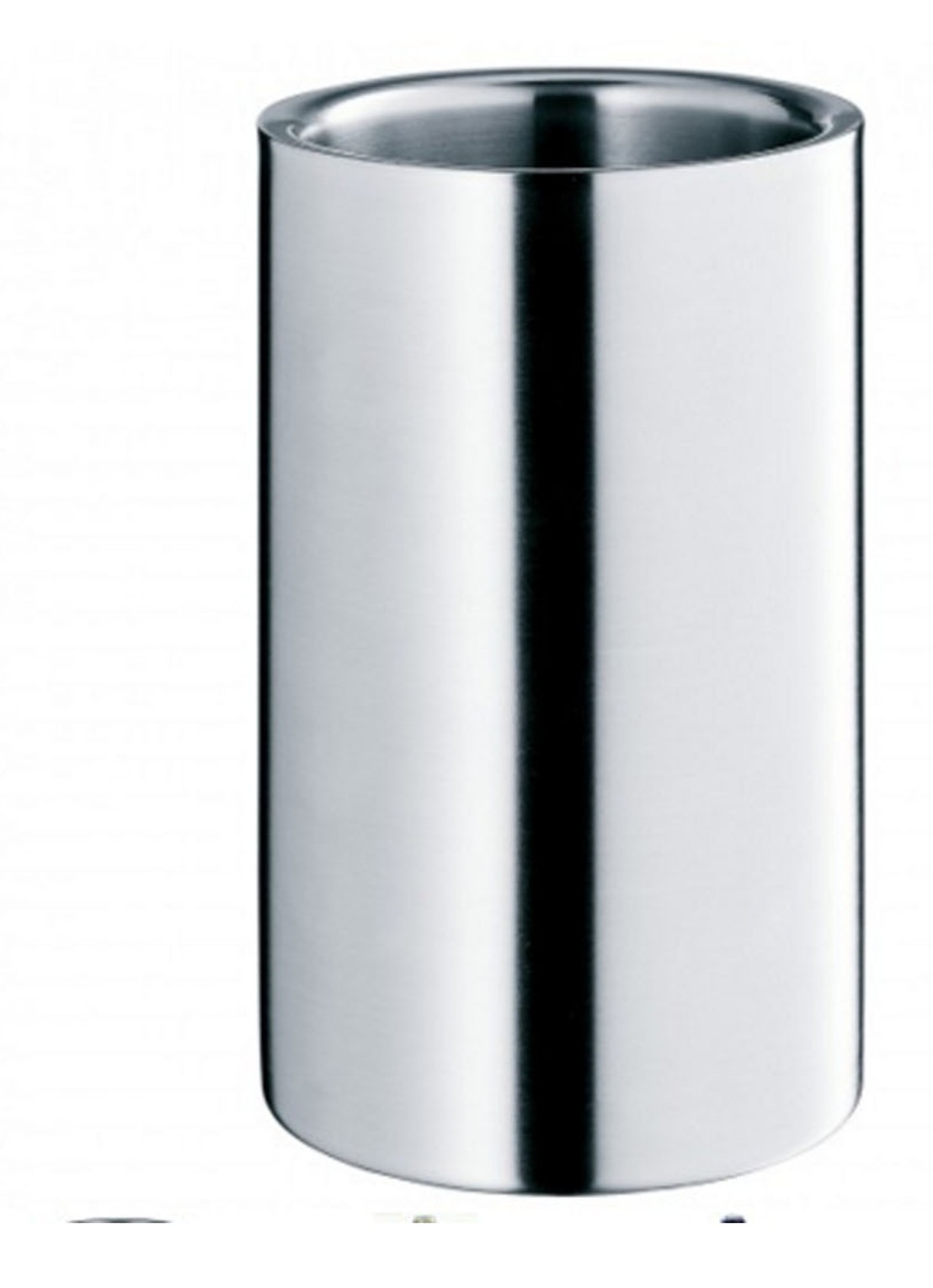 WMF Manhattan wijnkoeler van roestvrij staal 19 cm - voorkant zilver