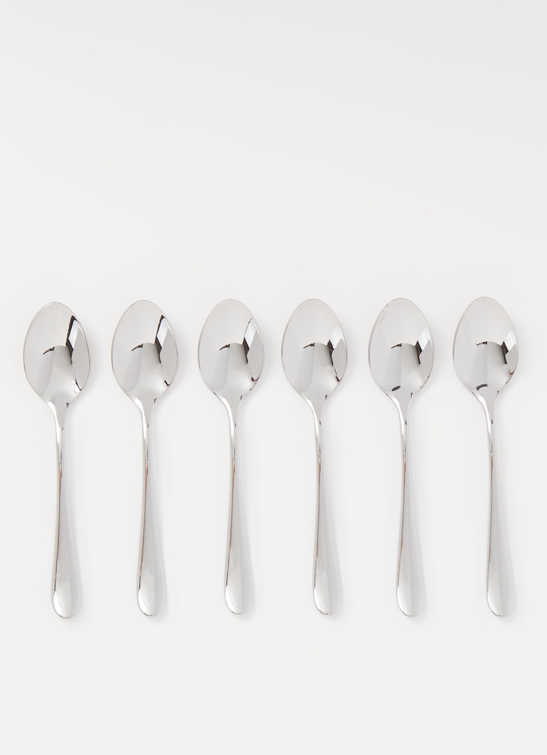 WMF Merit espressolepel set van 6 - voorkant 2 zilver