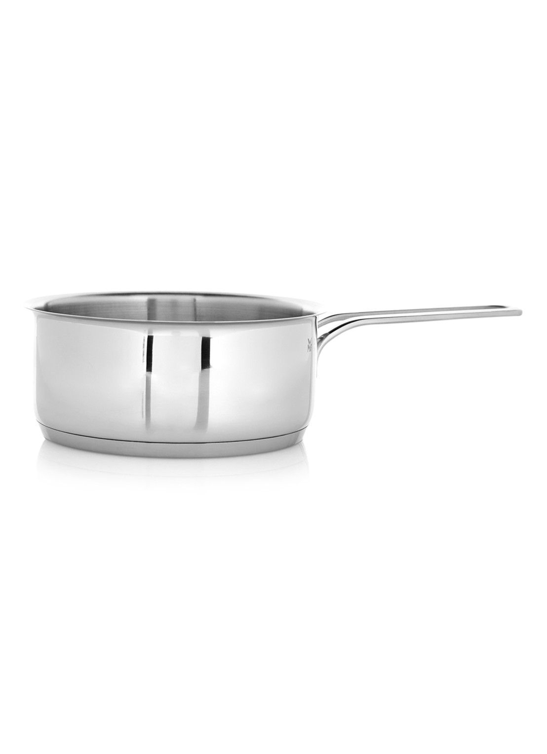 WMF Mini steelpan 14 cm  - voorkant zilver
